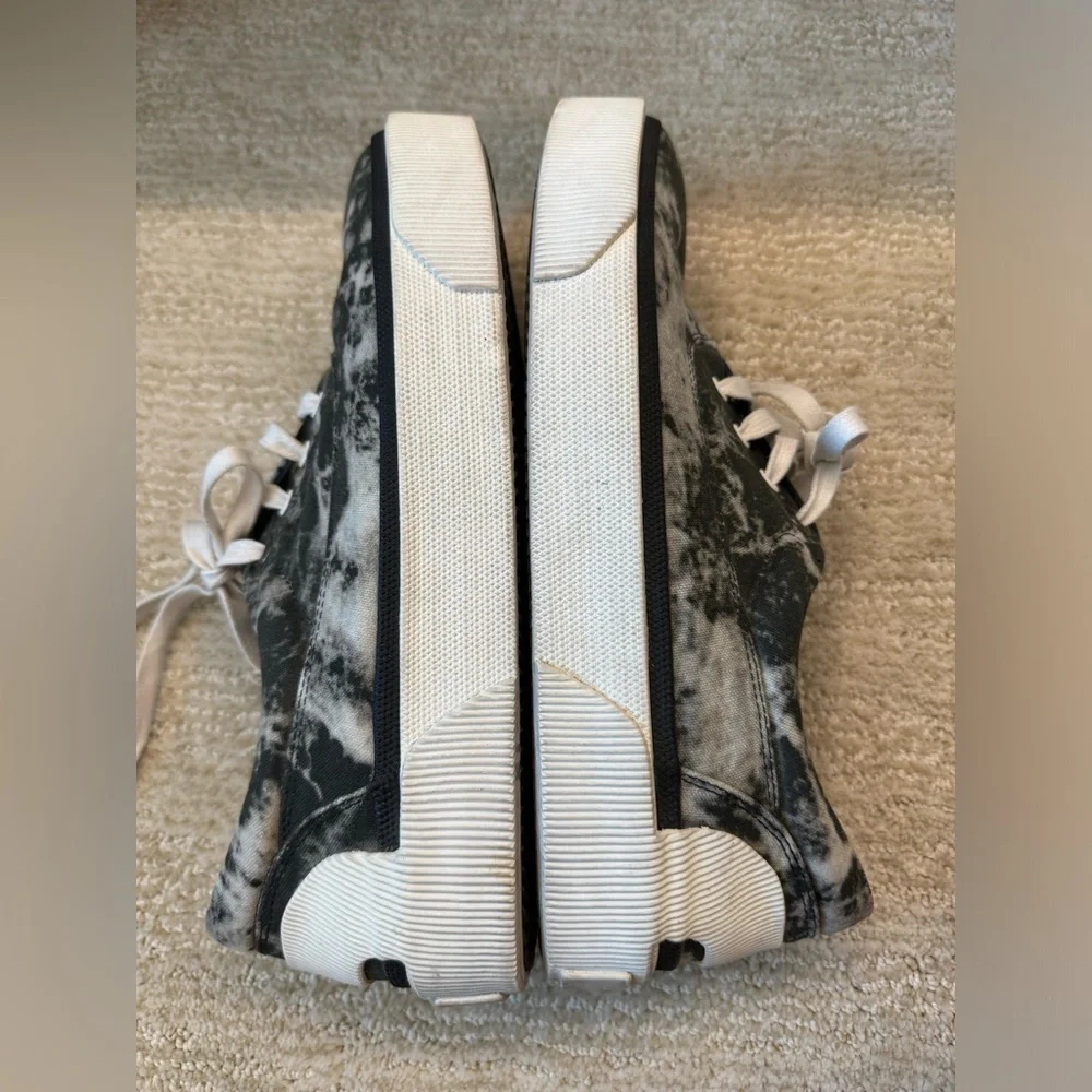 LANVIN Grey Vulcanized Tie Dye shoes Size 9